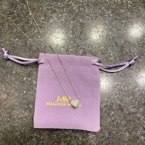 Melinda Maria Lustig Heart Necklace